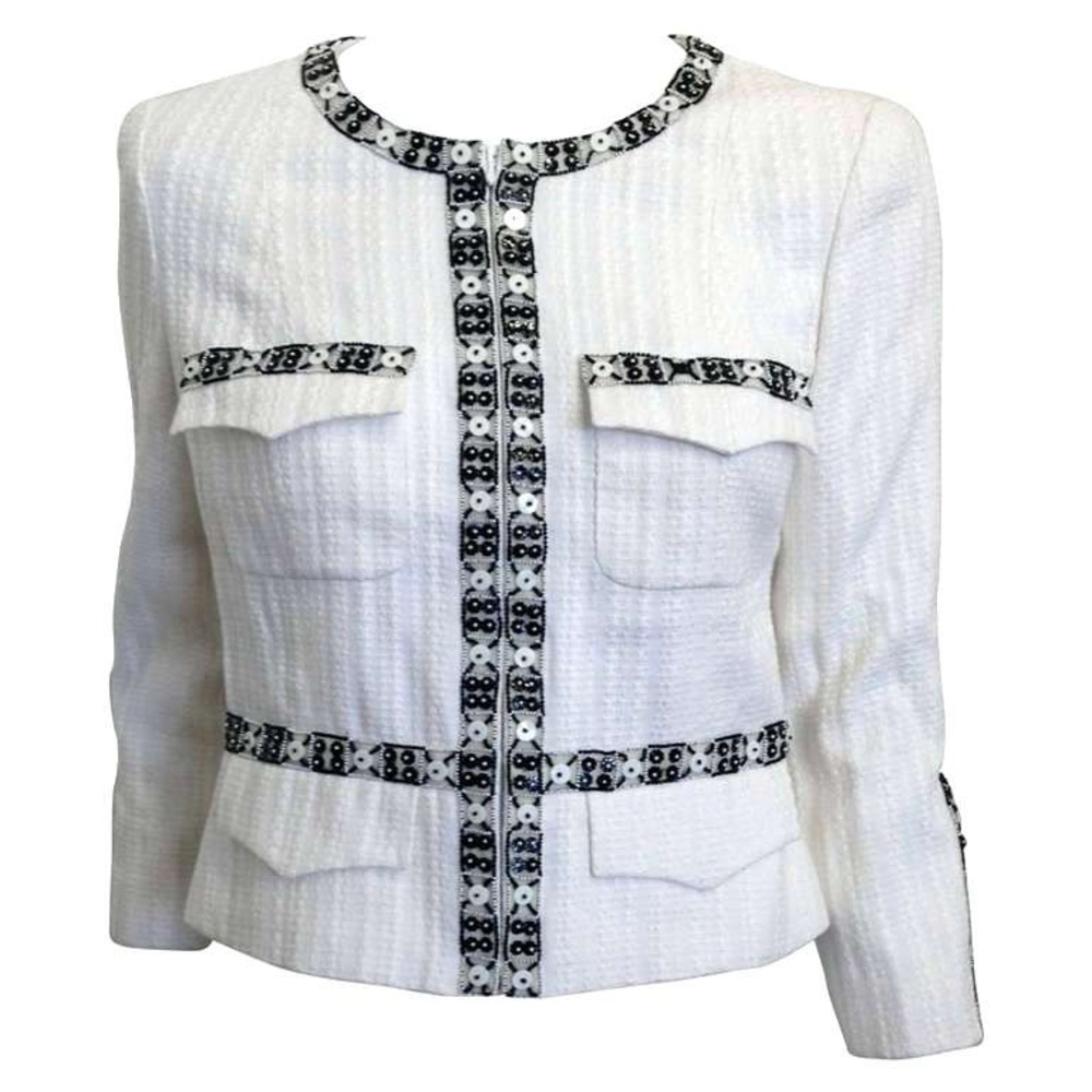 CHANEL Vintage Embellished Tweed Blazer/ Jacket